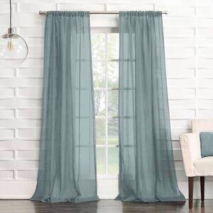 No. 918 Tayla Crushed Texture Semi-Sheer Rod Pocket Curtain Panel, 50" x 84", Harbor Blue No. 918 Tayla Crushed Texture Semi-Sheer Rod Pocket Curtain Panel, 50" x 84", Harbor Blue