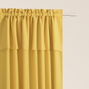 ROOM99 Curtain with Ruffle Tape Mia 140 x 260 cm Width x Height Sliding Curtains Modern Curtain Living Room Bedroom Mustard 1 Piece ROOM99 Curtain with Ruffle Tape Mia 140 x 260 cm Width x Height Sliding Curtains Modern Curtain Living Room Bedroom Mustard 1 Piece