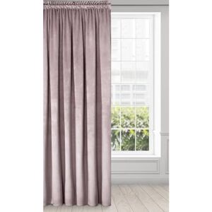Eurofirany Velvet Super Soft Curtain with Tape Top 1 Panel, Room Darkening Window Treartment, Drapes for Bedroom, Kitchen, Living Room, W55 x L106, Light Pink Eurofirany Velvet Super Soft Curtain with Tape Top 1 Panel, Room Darkening Window Treartment, Drapes for Bedroom, Kitchen, Living Room, W55 x L106, Light Pink