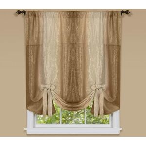 ACHIM Home Furnishings Soft Window Tie Up, Polyester, Sandstone, 50" W x 63" L (Pack of 1) ACHIM Home Furnishings Soft Window Tie Up, Polyester, Sandstone, 50" W x 63" L (Pack of 1)