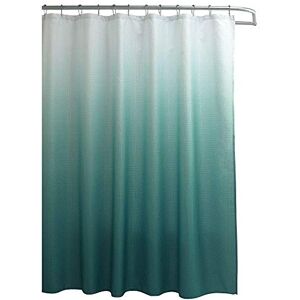 Creative Labs Textured Fabric Shower Curtain Set, Includes 12 Easy Glide Metal Rings, Modern Bathroom Décor, Machine Washable, Measures 70" x 72", Marine Blue Ombre Creative Labs Textured Fabric Shower Curtain Set, Includes 12 Easy Glide Metal Rings, Modern Bathroom Décor, Machine Washable, Measures 70" x 72", Marine Blue Ombre