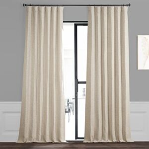 HPD Half Price Drapes Bellino Room Darkening Curtains 84 Inches Long Curtains for Bedroom & Living Room (1 Panel), 50W x 84L, Oat Cream HPD Half Price Drapes Bellino Room Darkening Curtains 84 Inches Long Curtains for Bedroom & Living Room (1 Panel), 50W x 84L, Oat Cream