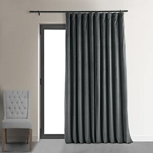 HPD Half Price Drapes Extra Wide Signature Velvet 120 Inch Long(1 Panel) 4-Pass Hotel Lined Window Thermal Blackout Curtains for Bedroom 100W x 120L, Natural Grey, 100" W x 120" L (Pack of 1) HPD Half Price Drapes Extra Wide Signature Velvet 120 Inch Long(1 Panel) 4-Pass Hotel Lined Window Thermal Blackout Curtains for Bedroom 100W x 120L, Natural Grey, 100" W x 120" L (Pack of 1)