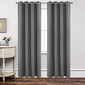 Joydeco Blackout Curtains 84 Inch Length 2 Panels Set, Thermal Insulated Long Drapes 2 Burg, Room Darkening Grommet Drapes for Living Room Bedroom Window Joydeco Blackout Curtains 84 Inch Length 2 Panels Set, Thermal Insulated Long Drapes 2 Burg, Room Darkening Grommet Drapes for Living Room Bedroom Window