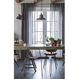 Elbersdrucke Hometime 07 201296 Curtain with Concealed Tabs Grey Semi-Transparent 255 x 140 cm Elbersdrucke Hometime 07 201296 Curtain with Concealed Tabs Grey Semi-Transparent 255 x 140 cm