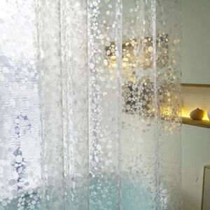 Tonnali Shower Curtain Liner 75 Inches Long, EVA Waterproof Weighted Heavy Duty Bathroom Shower Liner with 3 Strong Magnets and 12 Rust Proof Grommets,Plastic Shower Curtain with 3D Pebble Design,72 X 75 Tonnali Shower Curtain Liner 75 Inches Long, EVA Waterproof Weighted Heavy Duty Bathroom Shower Liner with 3 Strong Magnets and 12 Rust Proof Grommets,Plastic Shower Curtain with 3D Pebble Design,72 X 75