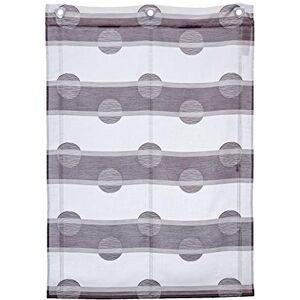 Home Fashion Megara Eyelet Roller Blind Horizontal Stripes, Charcoal, 140 x 100 cm Home Fashion Megara Eyelet Roller Blind Horizontal Stripes, Charcoal, 140 x 100 cm