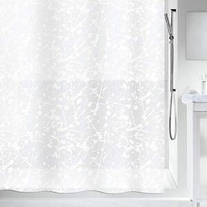Spirella 10.19134 Bang White PEVA Shower Curtain White Plastic Shower Curtain, 180 x 200 cm Spirella 10.19134 Bang White PEVA Shower Curtain White Plastic Shower Curtain, 180 x 200 cm