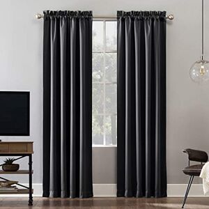 Sun Oslo Theater Grade Extreme Total Blackout Rod Pocket Curtain Panel, 52" x 63", Coal Sun Oslo Theater Grade Extreme Total Blackout Rod Pocket Curtain Panel, 52" x 63", Coal