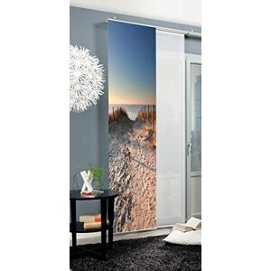 Home Fashion Sliding Panel Curtain STRANDWEG, Polyester, Nature, 245 x 60 cm Home Fashion Sliding Panel Curtain STRANDWEG, Polyester, Nature, 245 x 60 cm
