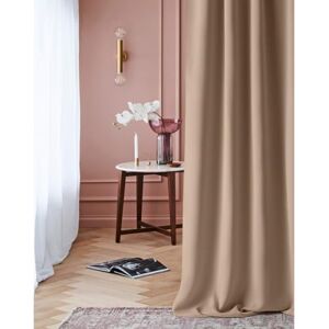 ROOM99 Laurel Curtain with Ruffle Tape, 140 x 280 cm, Width x Height Blackout Opaque Sliding Curtains, Living Room, Bedroom, for Rail System, Beige, 1 Piece ROOM99 Laurel Curtain with Ruffle Tape, 140 x 280 cm, Width x Height Blackout Opaque Sliding Curtains, Living Room, Bedroom, for Rail System, Beige, 1 Piece