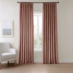HPD Half Price Drapes Heritage Plush Velvet Curtains 96 Inches Long Room Darkening Curtains for Bedroom & Living Room 50W x 96L, (1 Panel), Wild Rose HPD Half Price Drapes Heritage Plush Velvet Curtains 96 Inches Long Room Darkening Curtains for Bedroom & Living Room 50W x 96L, (1 Panel), Wild Rose