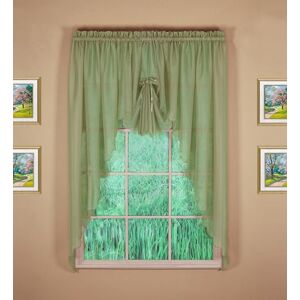 Today's Curtain Emelia Original Voile Swagger Pair 63", Dusty Leaf, 90" W x 63" L Today's Curtain Emelia Original Voile Swagger Pair 63", Dusty Leaf, 90" W x 63" L