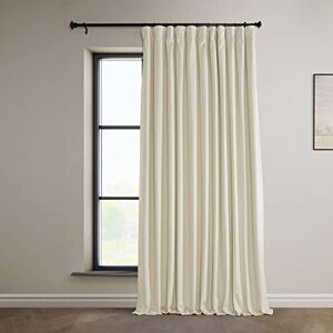 HPD Half Price Drapes Extra Wide Blackout Solid Thermal Insulated Window Curtain 100 X 84 Signature Plush Velvet Curtains for Bedroom & Living Room (1 Panel), VPYC-SBO198593-84-DW, Diva Cream HPD Half Price Drapes Extra Wide Blackout Solid Thermal Insulated Window Curtain 100 X 84 Signature Plush Velvet Curtains for Bedroom & Living Room (1 Panel), VPYC-SBO198593-84-DW, Diva Cream