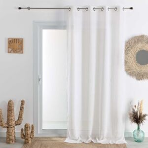 HomeMaison .com Muslin Net Curtain – Blackout Net Curtain – White – Net Curtain 140 x 240 cm HomeMaison .com Muslin Net Curtain – Blackout Net Curtain – White – Net Curtain 140 x 240 cm