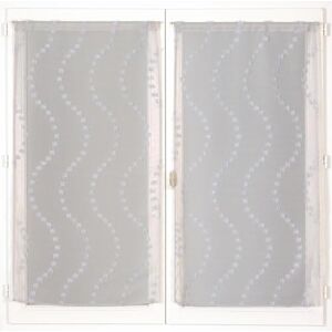 Atout Ciel Pair of Net Curtains with Rod Pocket 2 x 60 x 120 cm Ready to Hang Grey Atout Ciel Pair of Net Curtains with Rod Pocket 2 x 60 x 120 cm Ready to Hang Grey