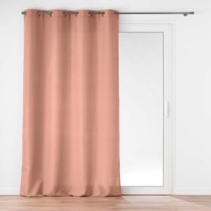 Douceur d'Intérieur , Soline Blush Plain Polyester Eyelet Curtain 140 x 260 cm Douceur d'Intérieur , Soline Blush Plain Polyester Eyelet Curtain 140 x 260 cm