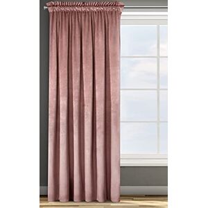 Eurofirany Design91 ROSA Soft Plain Opaque Velvet Curtain with Tape For Rail 1 Unit, Fluffy Panel Drape Classic Glamour Elegant Living Room, Bedroom, W53 x L118, Dark Pink Eurofirany Design91 ROSA Soft Plain Opaque Velvet Curtain with Tape For Rail 1 Unit, Fluffy Panel Drape Classic Glamour Elegant Living Room, Bedroom, W53 x L118, Dark Pink