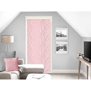 Soleil d'ocre Liane Voile Net Curtain, Polyester, Pink, 90 x 200 cm Soleil d'ocre Liane Voile Net Curtain, Polyester, Pink, 90 x 200 cm