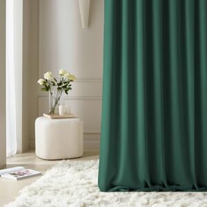 ROOM99 Curtain with Silver Eyelets Aura 140 x 260 cm Width x Height Sliding Curtains Modern Curtain Living Room Bedroom Bottle Green Pack of 1 ROOM99 Curtain with Silver Eyelets Aura 140 x 260 cm Width x Height Sliding Curtains Modern Curtain Living Room Bedroom Bottle Green Pack of 1