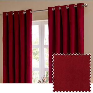 furn. The Ultimate Velvet Eyelet Curtain Pair – Soft Stylish Room Darkening Matte Velvet Drapes (Burgundy 168x183cm) furn. The Ultimate Velvet Eyelet Curtain Pair – Soft Stylish Room Darkening Matte Velvet Drapes (Burgundy 168x183cm)