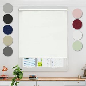 Emma Barclay Blackout Roller Blind in White Width 60 x Drop 165cm Emma Barclay Blackout Roller Blind in White Width 60 x Drop 165cm