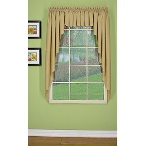 Today's Curtain , Orleans Scallop Curtain, 63" Swagger Pair, 80" W x 63" L, Linen Today's Curtain , Orleans Scallop Curtain, 63" Swagger Pair, 80" W x 63" L, Linen