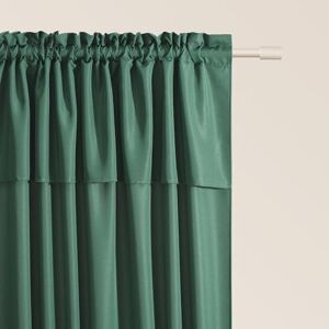 ROOM99 Mia Curtain with Ruffle Tape, 140 x 260 cm, Width x Height Sliding Curtains, Modern Curtain, Living Room, Bedroom, Bottle Green, Pack of 1 ROOM99 Mia Curtain with Ruffle Tape, 140 x 260 cm, Width x Height Sliding Curtains, Modern Curtain, Living Room, Bedroom, Bottle Green, Pack of 1
