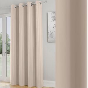 Enhanced Living Nightfall Plain Supersoft Natural Thermal Blockout Single Eyelet Door Curtain 66 x 84 inch (168 x 214cm) Energy Saving & Noise Reducing Door Curtain for Living Room & Bedroom Enhanced Living Nightfall Plain Supersoft Natural Thermal Blockout Single Eyelet Door Curtain 66 x 84 inch (168 x 214cm) Energy Saving & Noise Reducing Door Curtain for Living Room & Bedroom