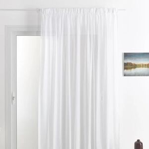 HOME MAISON Classic White Polyester Linen Curtain - 240x240cm HOME MAISON Classic White Polyester Linen Curtain - 240x240cm