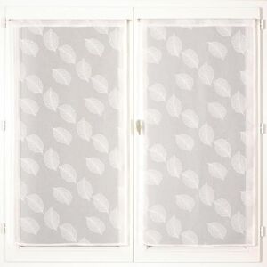 Atout Ciel Pair of Leaf Printed Sheer Curtains 50% Recycled Polyester with Rod Pocket Ready to Hang 2 x 60 x 120 cm White Atout Ciel Pair of Leaf Printed Sheer Curtains 50% Recycled Polyester with Rod Pocket Ready to Hang 2 x 60 x 120 cm White