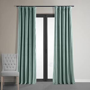 HPD Half Price Drapes Signature Velvet Thermal Blackout Curtains for Living Room 84 Inch Long (1 Panel) Rod Pocket Insulated Blackout Curtains for Bedroom Window Curtains, 50W x 84L, Skylark Blue HPD Half Price Drapes Signature Velvet Thermal Blackout Curtains for Living Room 84 Inch Long (1 Panel) Rod Pocket Insulated Blackout Curtains for Bedroom Window Curtains, 50W x 84L, Skylark Blue