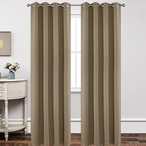 Joydeco Blackout Curtains 120 Inch Length 2 Panels Set, Thermal Insulated Long Curtains& Drapes 2 Burg, Christmas Drapes for Living Room Bedroom Window Joydeco Blackout Curtains 120 Inch Length 2 Panels Set, Thermal Insulated Long Curtains& Drapes 2 Burg, Christmas Drapes for Living Room Bedroom Window