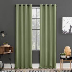 Sun Soho 2-pack Blackout Energy Efficient Grommet Curtain Panel Pair, 54" x 108", Sage Green Sun Soho 2-pack Blackout Energy Efficient Grommet Curtain Panel Pair, 54" x 108", Sage Green