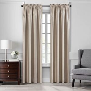 Elrene Home Fashions Colette Faux-Silk Blackout Window Curtain, 52 in x 84 in (1 Panel), Taupe Elrene Home Fashions Colette Faux-Silk Blackout Window Curtain, 52 in x 84 in (1 Panel), Taupe