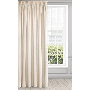 Eurofirany Soft Plain Opaque Velvet Curtain with Rufflette Tape for Rail-1 Unit, Thick Fluffy Panel Drape Classic Glamour Elegant Living Room Bedroom, Light Beige, W55'' x L106'' Eurofirany Soft Plain Opaque Velvet Curtain with Rufflette Tape for Rail-1 Unit, Thick Fluffy Panel Drape Classic Glamour Elegant Living Room Bedroom, Light Beige, W55'' x L106''