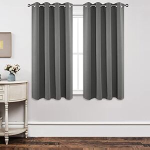 Joydeco Blackout Curtains 63 Inch Length 2 Panels Set, Thermal Insulated Long Drapes 2 Burg, Room Darkening Grommet Drapes for Living Room Bedroom Window Joydeco Blackout Curtains 63 Inch Length 2 Panels Set, Thermal Insulated Long Drapes 2 Burg, Room Darkening Grommet Drapes for Living Room Bedroom Window