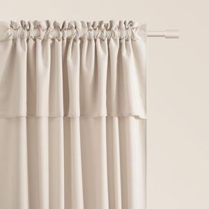 ROOM99 Mia Curtain with Ruffle Tape, 140 x 250 cm, Width x Height Sliding Curtains, Modern Curtain, Living Room, Bedroom, Light Beige, 1 Piece ROOM99 Mia Curtain with Ruffle Tape, 140 x 250 cm, Width x Height Sliding Curtains, Modern Curtain, Living Room, Bedroom, Light Beige, 1 Piece