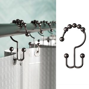 Zenna Home Metal Double Glide Shower Rings, Oil Rubbed Bronze – Set of 12 Heavy Duty, Rust-Resistant Shower Rings with Smooth Glide for Shower Curtains and Liners Zenna Home Metal Double Glide Shower Rings, Oil Rubbed Bronze – Set of 12 Heavy Duty, Rust-Resistant Shower Rings with Smooth Glide for Shower Curtains and Liners