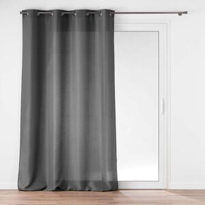 Douceur d'Intérieur , Soline Concrete Eyelet Curtain 140 x 260 cm Polyester Plain Douceur d'Intérieur , Soline Concrete Eyelet Curtain 140 x 260 cm Polyester Plain