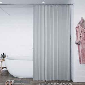Croydex , Grey Textile Shower Curtain 180 x 180cm Croydex , Grey Textile Shower Curtain 180 x 180cm