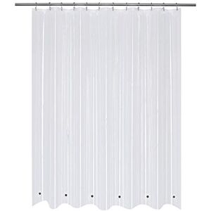 Mrs Awesome 70x70 Shower Curtain Liner with 6 Magnets PEVA 8G Thick & Heavy Duty Plastic Shower Curtain for Bathroom, Waterproof,70 x 70 inches, Clear Mrs Awesome 70x70 Shower Curtain Liner with 6 Magnets PEVA 8G Thick & Heavy Duty Plastic Shower Curtain for Bathroom, Waterproof,70 x 70 inches, Clear