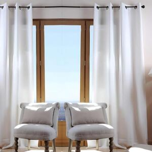 Stof Duo Blackout Curtain Plain Cotton Ecru 240 x 135 cm Stof Duo Blackout Curtain Plain Cotton Ecru 240 x 135 cm