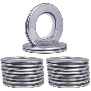 Mangood Stainless Steel Curtain Grommet, Inner Diameter Metal Curtain Rings with Eyelets 1-9/16"(40mm) Roman Ring Grommet Curtains Stainless for Bathroom Window,Set of 10 (Lighting Silver) Mangood Stainless Steel Curtain Grommet, Inner Diameter Metal Curtain Rings with Eyelets 1-9/16"(40mm) Roman Ring Grommet Curtains Stainless for Bathroom Window,Set of 10 (Lighting Silver)