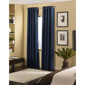 Curtainworks Curtain Panel, Polyester, Navy, 50" W x 108" L (Pack of 1) Curtainworks Curtain Panel, Polyester, Navy, 50" W x 108" L (Pack of 1)