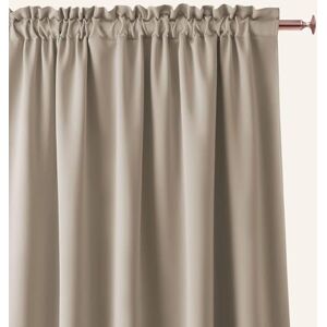 ROOM99 Aura Curtain with Ruffle Tape, 140 x 250 cm, Width x Height Sliding Curtains, Modern Curtain, Living Room, Bedroom, Beige, 1 Piece ROOM99 Aura Curtain with Ruffle Tape, 140 x 250 cm, Width x Height Sliding Curtains, Modern Curtain, Living Room, Bedroom, Beige, 1 Piece