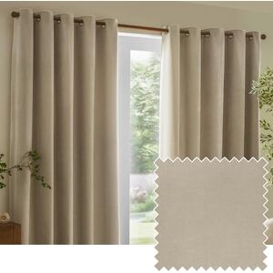 furn. Yard Heavy Chenille Eyelet Curtain Pair – Lined Room Darkening Soft Velvet Curtains (Linen Width 229 x Drop 183cm) furn. Yard Heavy Chenille Eyelet Curtain Pair – Lined Room Darkening Soft Velvet Curtains (Linen Width 229 x Drop 183cm)