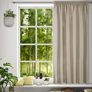 Eurofirany RITA Smooth Plain Modern Curtain with Rufflette Tape For Rail 1 Unit, Bedroom, Living Room, Lounge, Kitchen, 140g m/2, W55 x L69, Cappuccino Eurofirany RITA Smooth Plain Modern Curtain with Rufflette Tape For Rail 1 Unit, Bedroom, Living Room, Lounge, Kitchen, 140g m/2, W55 x L69, Cappuccino