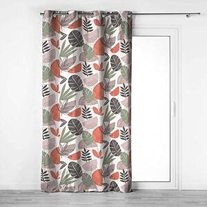 Douceur d'Intérieur Cotton d'Interieur 140 x 240 cm Cotton Printed Curtain with Eyelets Bianca 100% Cotton Douceur d'Intérieur Cotton d'Interieur 140 x 240 cm Cotton Printed Curtain with Eyelets Bianca 100% Cotton