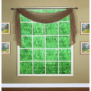 Today's Curtain Emelia Original Voile Scarf 144", Taupe, 45" W x 144" L Today's Curtain Emelia Original Voile Scarf 144", Taupe, 45" W x 144" L